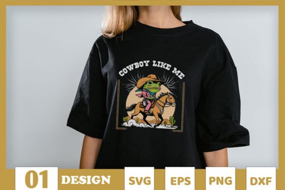 Cowboy Like Me Funny Frog Cowboy SVG Review