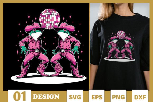 Disco Dancing Frog Cowboy SVG Review