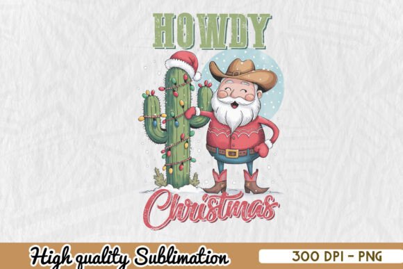 Howdy Christmas Western Holiday PNG