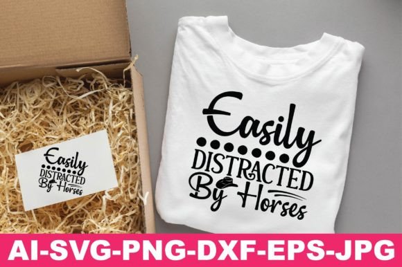 Review: Easily Distracted by Horses Western Svg