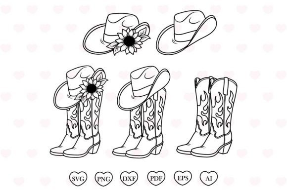 Western Cowboy Boots & Hat Svg Review