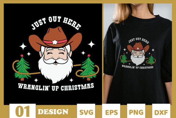 Wranglin Up Christmas Cowboy SVG Review